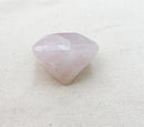 205g Faceted Rose Quartz "Diamond" Cut - East Meets West USA