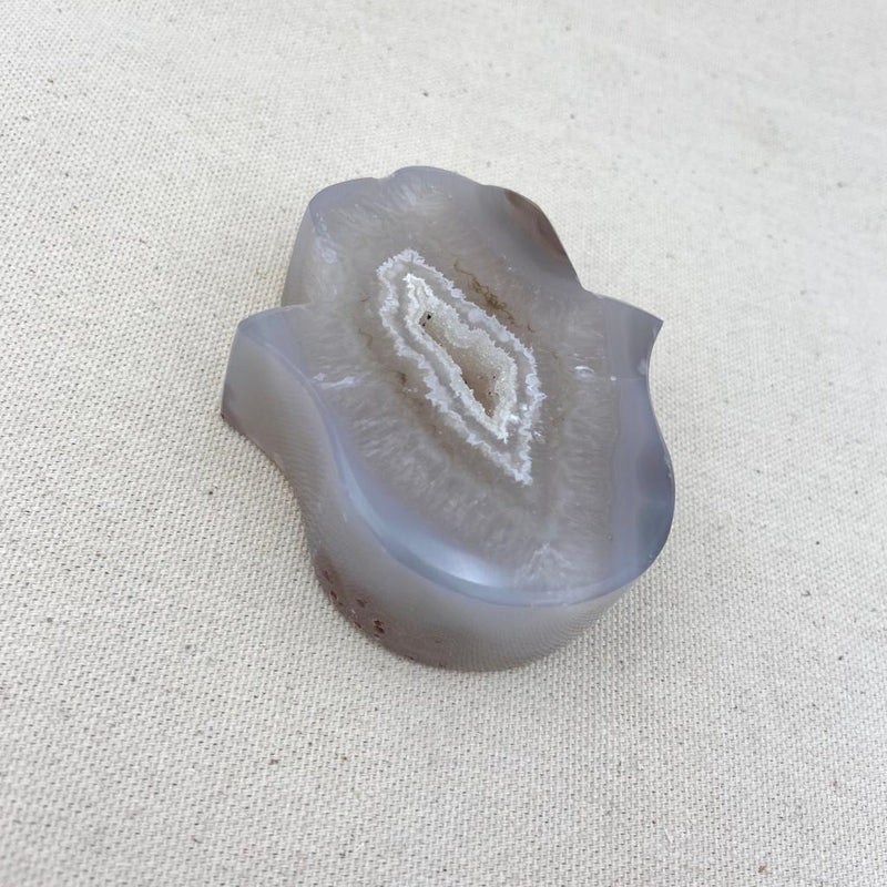 234g Agate Druzy Hamsa - East Meets West USA