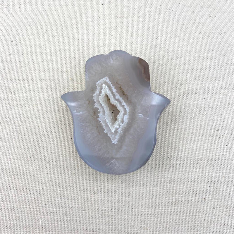 234g Agate Druzy Hamsa - East Meets West USA