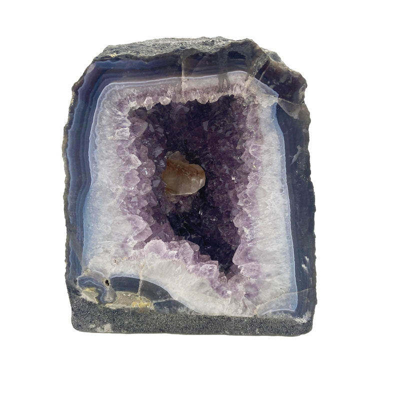 25lb Amethyst Cave w/ Citrine - East Meets West USA