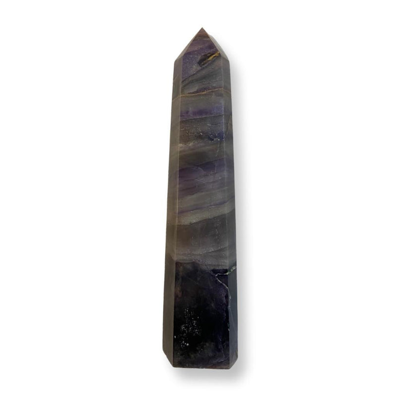 306g Layered Purple Fluorite Point - East Meets West USA