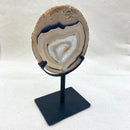 360g Agate Druzy Slice on Stand - East Meets West USA