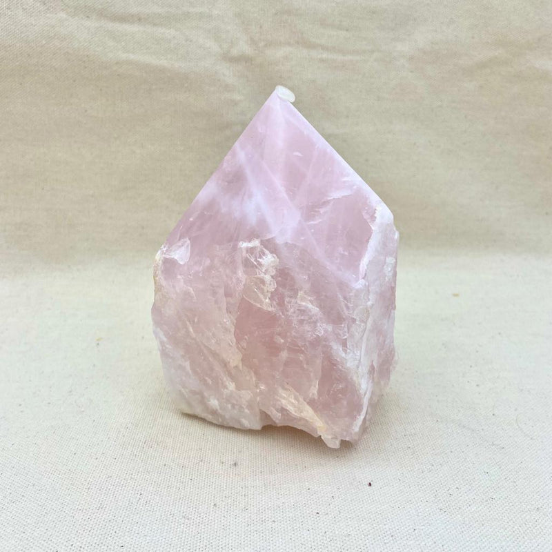 3.6lbs Top Polished Rose Quartz Point - East Meets West USA