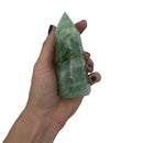 4"-4.75" Green Fluorite Point - East Meets West USA