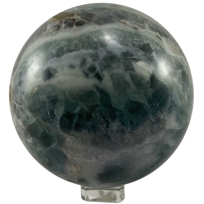 4" Fluorite Sphere - East Meets West USA