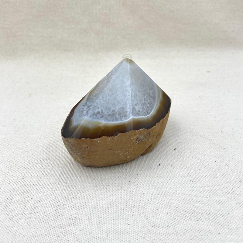 413 Top Polished Grey Agate Point - East Meets West USA