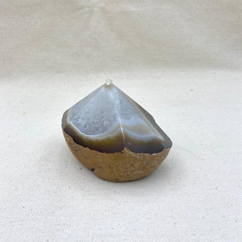 413 Top Polished Grey Agate Point - East Meets West USA