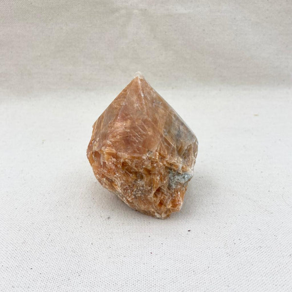 440g Top Polished Orange Calcite Point - East Meets West USA