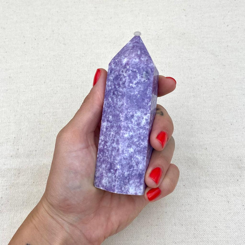 4.5" Lepidolite Point - East Meets West USA