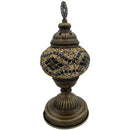 Tan Mosaic Table Top Turkish Lamp
