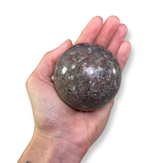 540g Ruby Fuschite Sphere - East Meets West USA