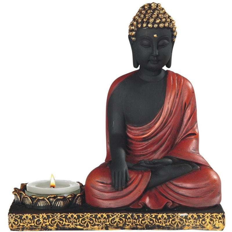 5.5" Meditation Buddha Candle Holder - East Meets West USA
