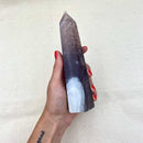 580g Purple Fluorite Obelisk - East Meets West USA