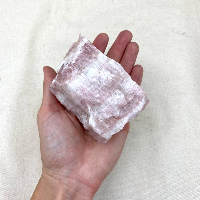 596g Polished Pink Calcite Free Form - East Meets West USA