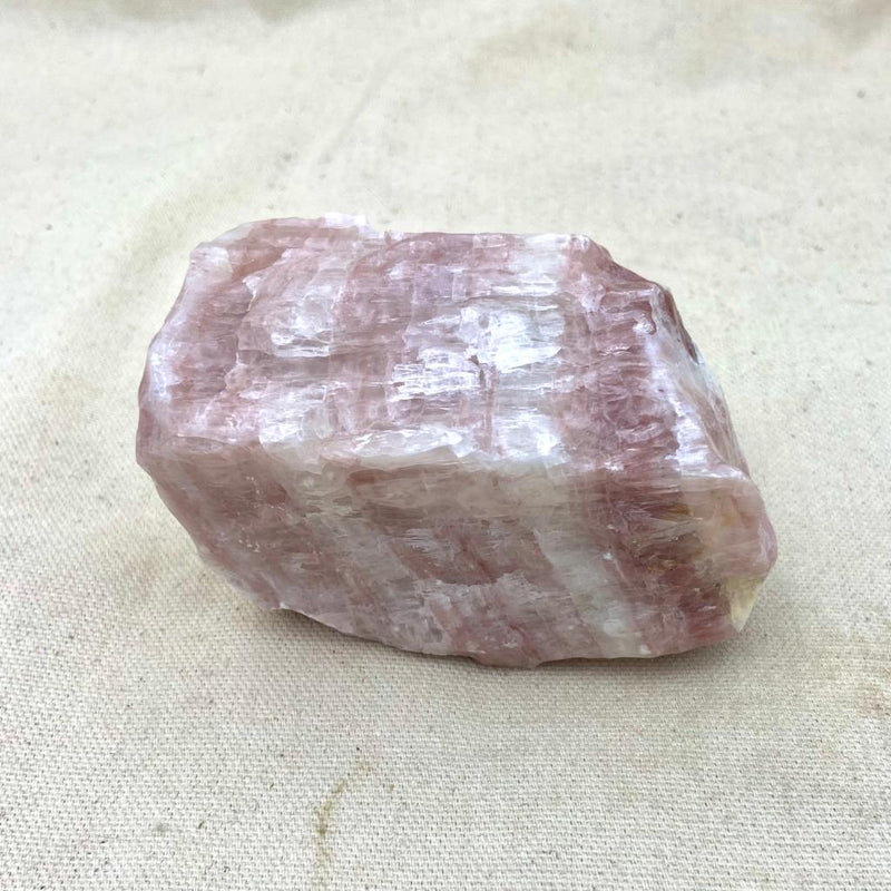 596g Polished Pink Calcite Free Form - East Meets West USA