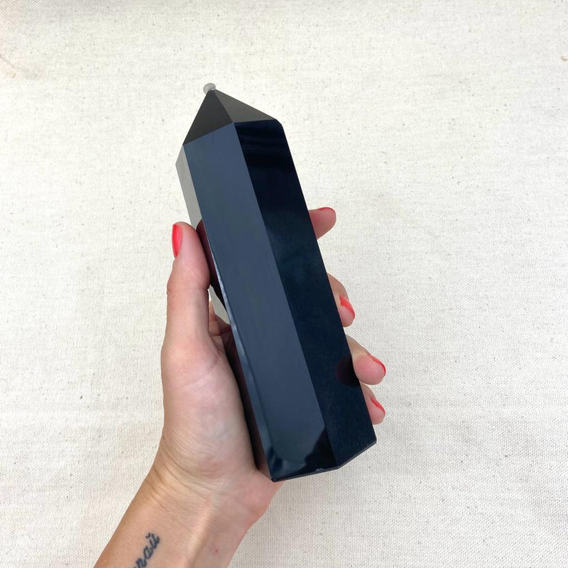 661g Black Obsidian Point - East Meets West USA