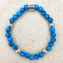 Aquarius Blue Howlite Crystal Bracelet 