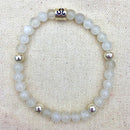Leo Clear Quartz Crystal Bracelet 