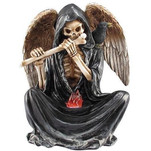 7" Grim Reaper Playing Flute Figurine - East Meets West USA