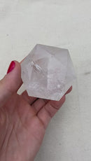 155g Faceted Clear Quartz "Diamond" Cut