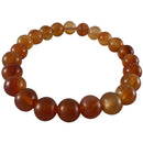 8mm Brown & Red Agate Bracelet - East Meets West USA