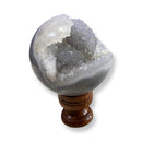 906g Open Face Agate Druzy Sphere - East Meets West USA