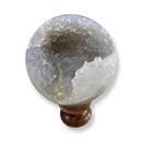 906g Open Face Agate Druzy Sphere - East Meets West USA