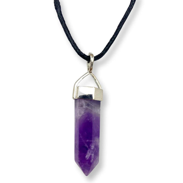 Amethyst Point Pendent Necklace - East Meets West USA