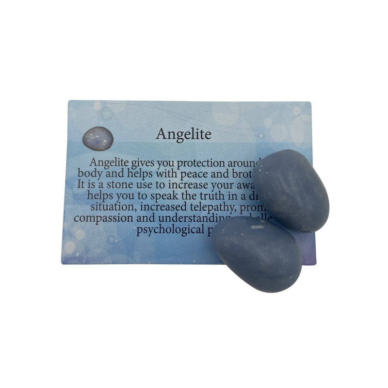 Angelite Information Card - East Meets West USA
