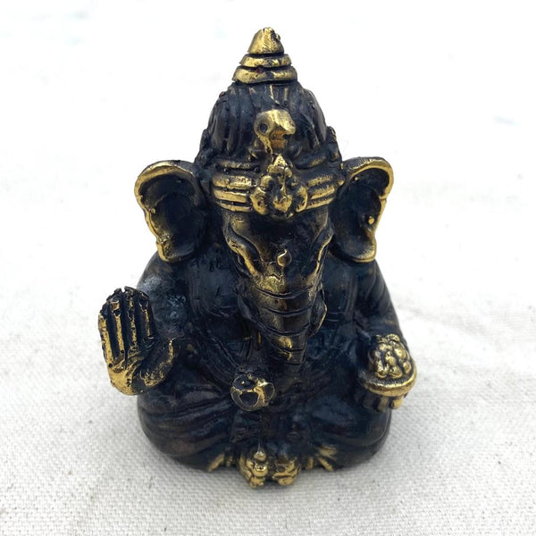 Antique Brass Ganesha Figurine - East Meets West USA