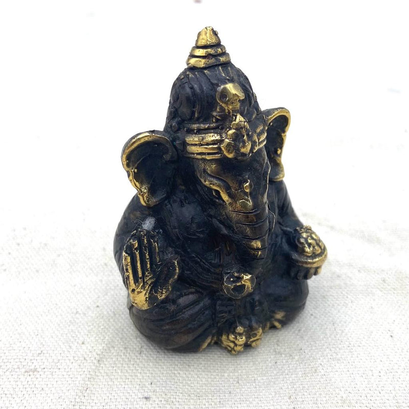 Antique Brass Ganesha Figurine - East Meets West USA