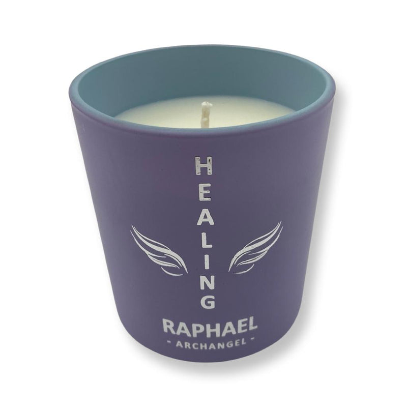 Archangel Raphael Glass Votive Candle - East Meets West USA