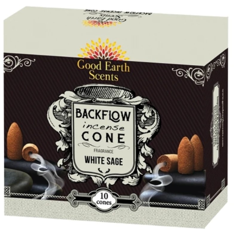 Backflow White Sage Incense Cones - East Meets West USA
