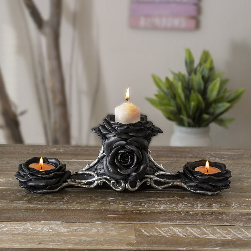 Black Rose Votive Candle Holder - East Meets West USA