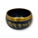 Black Sanskirt Singing Bowl - East Meets West USA