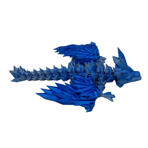 Blue 3D Print Dragon - East Meets West USA