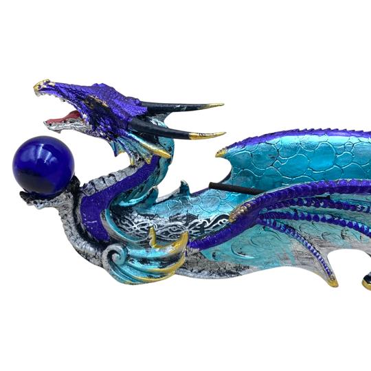 Blue Dragon w/ Orb Incense Burner - East Meets West USA