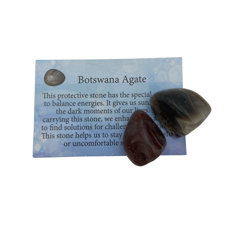 Botswana Agate Information Card - East Meets West USA