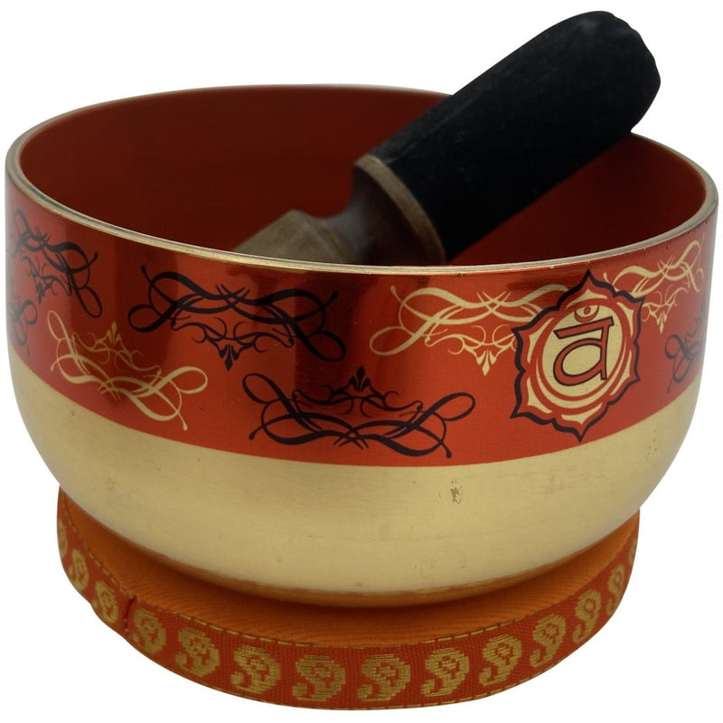 Boxed Sacral Chakra Sining Bowl - East Meets West USA