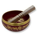 Burgundy Sanskirt Singing Bowl - East Meets West USA