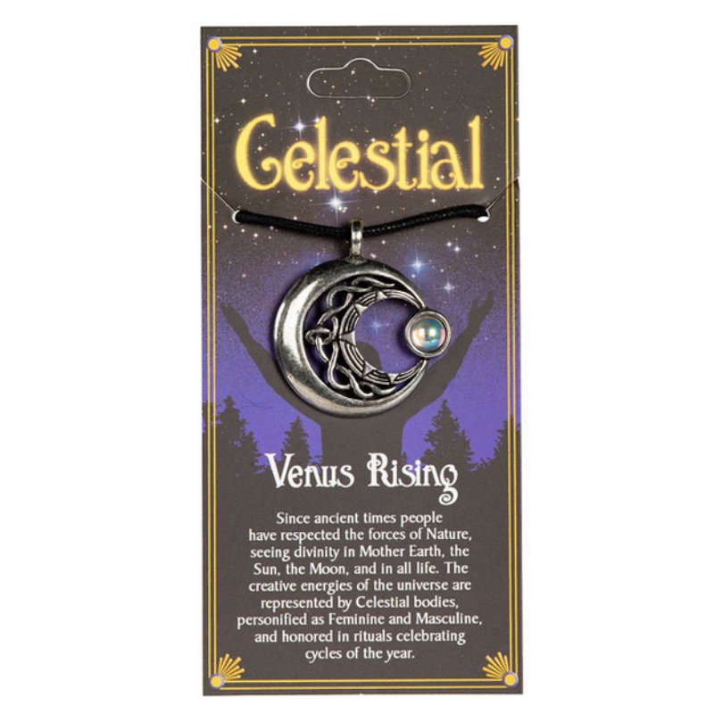 Celestial Venus rising Pewter Necklace - East Meets West USA