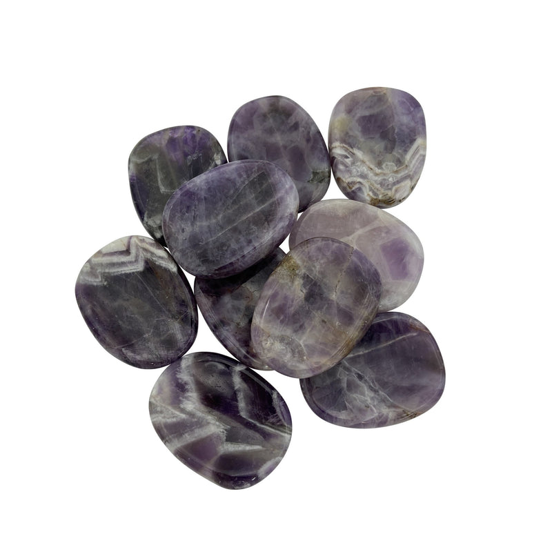Chevron Amethyst Worry Stone - East Meets West USA