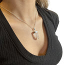 Clear Quartz Natural Point Necklace - East Meets West USA