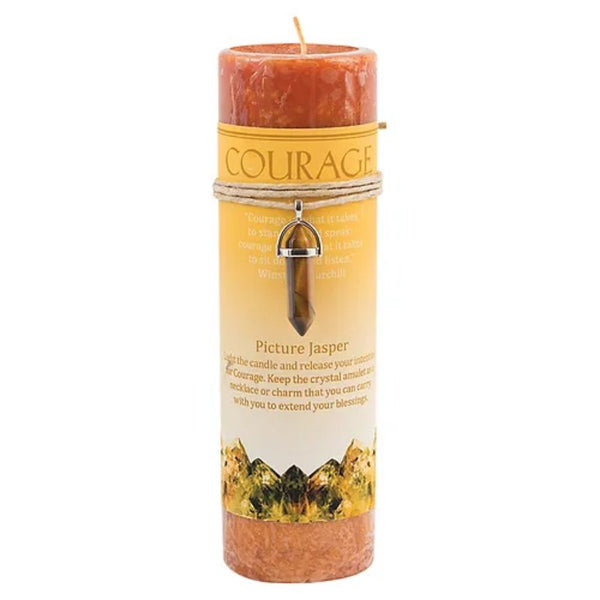 Courage Picture Jasper Candle - East Meets West USA