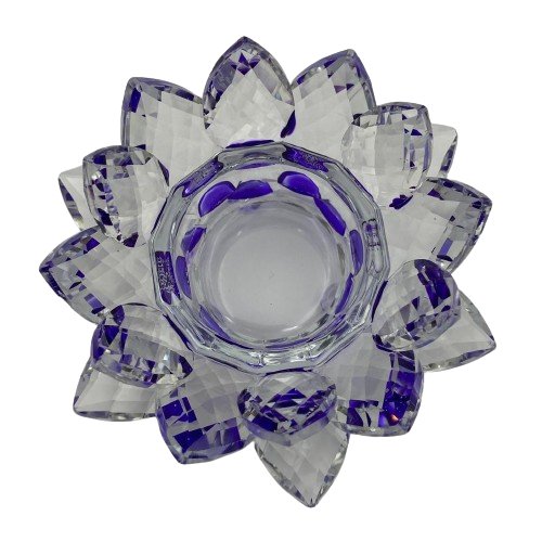 Crystal Lotus Candle Holder - East Meets West USA