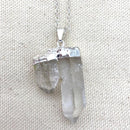 Double Point Clear Quartz Necklace - East Meets West USA