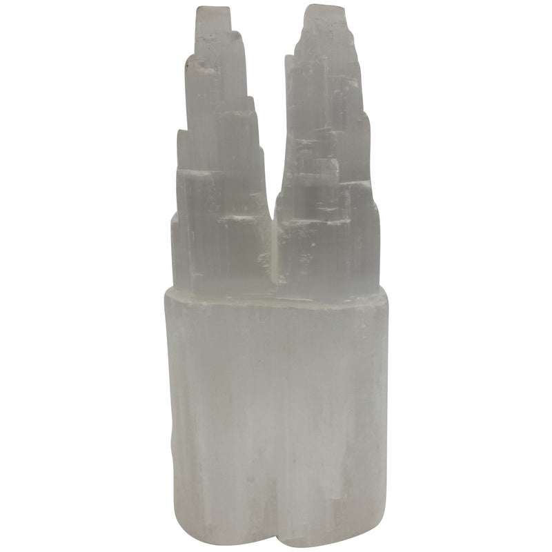 Double Point Selenite Lamp - East Meets West USA