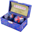 Dragon Baoding Meditation Balls in Blue Box