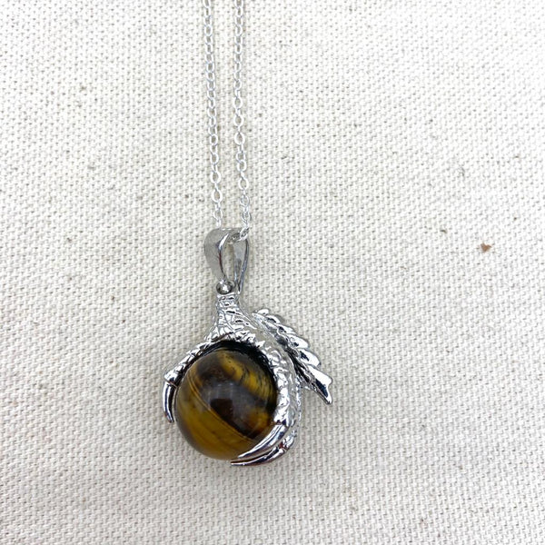 Dragon Claw Crystal Sphere Necklace - East Meets West USA