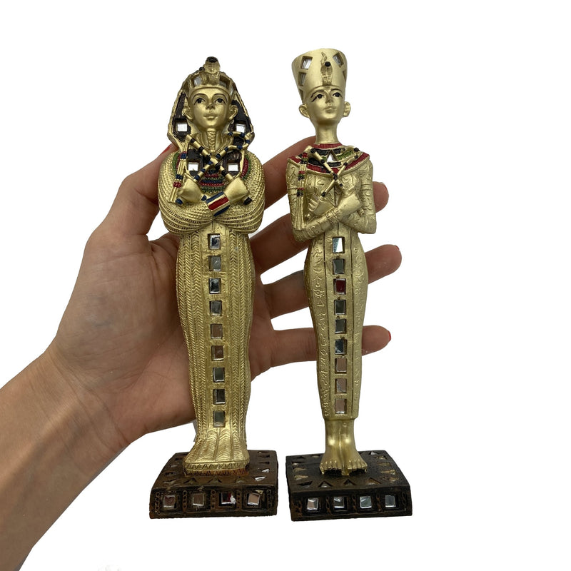 Egyptian Small King Tut Collectable Figurine Set - East Meets West USA